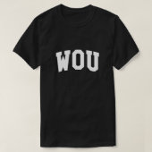 T-shirt WOU Arch Retro University Style T Shirt (Design devant)