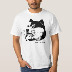 T-shirt Wouah. Un tel T-shirt. Ainsi doge de shibe