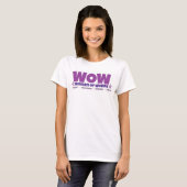 T-shirt WOW chemise fleurie (Devant entier)