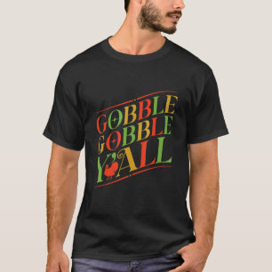T-shirt Wow Gobble Gobble Thanksgiving Pilgrim Petits garç