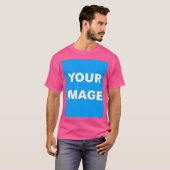 T-shirt Wow Rose Ajouter votre photo (Devant entier)
