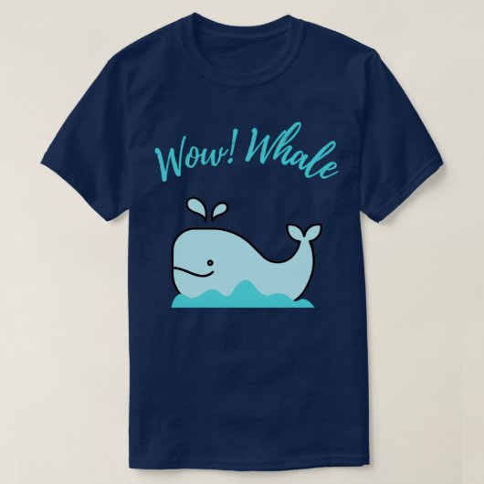 T-shirt Wow Whale (Design devant)