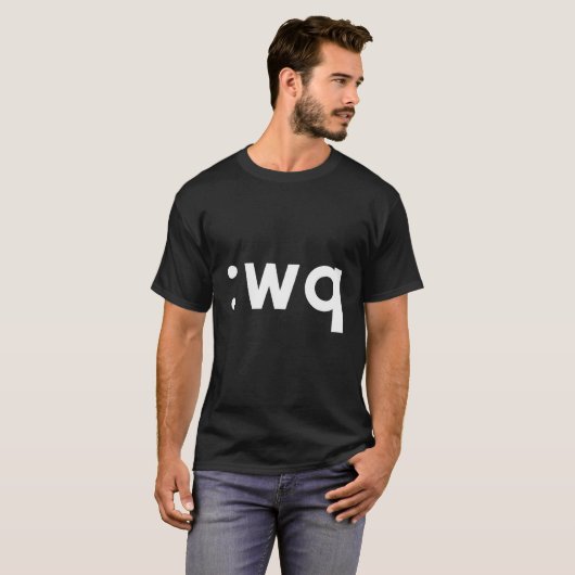 T-shirt Wq - Conception De Codeur Drôle Montrant Comment E (Devant entier)