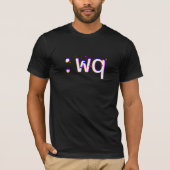 T-shirt wq Save and Quit Funny Programmer (Devant)