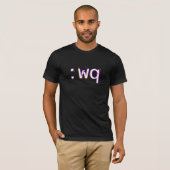 T-shirt wq Save and Quit Funny Programmer (Devant entier)