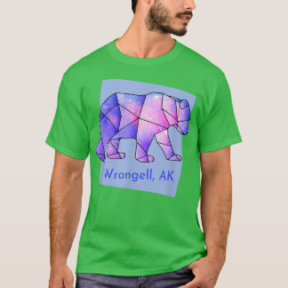 T-shirt Wrangell AK Galaxy Ours géométrique Abstrait Anima