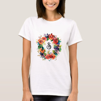 T-shirt Wreath aquarelle