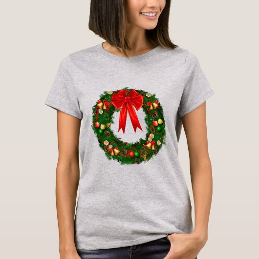 T-shirt Wreath de Noël (Devant)