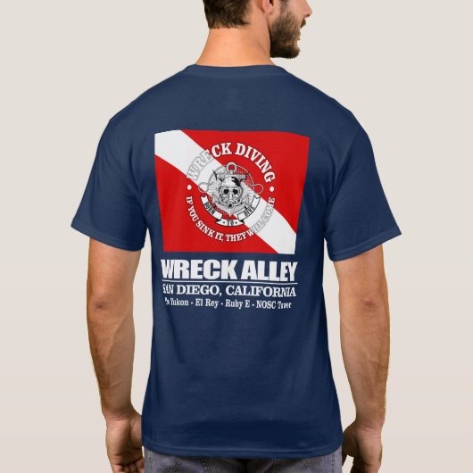 T-shirt Wreck Alley (San Diego) (Wreck Diving) (Dos)