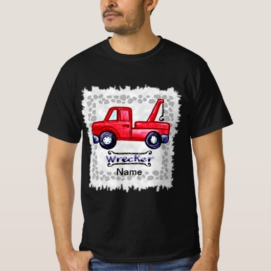 T-shirt Wrecker Tow Truck (Devant)