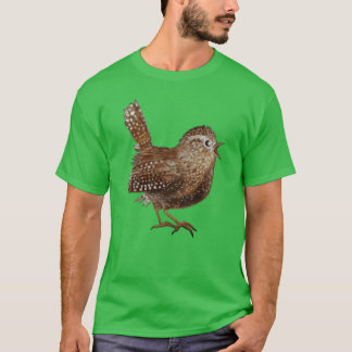 T-shirt Wren Bird chantant bruyamment et belle chanson rét