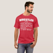 T-shirt Wrestler Noun Définition Wrestler Lover Amusant (Devant entier)