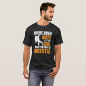 T-shirt Wrestler Wrestle Move Over Boys Wrestling (Devant entier)