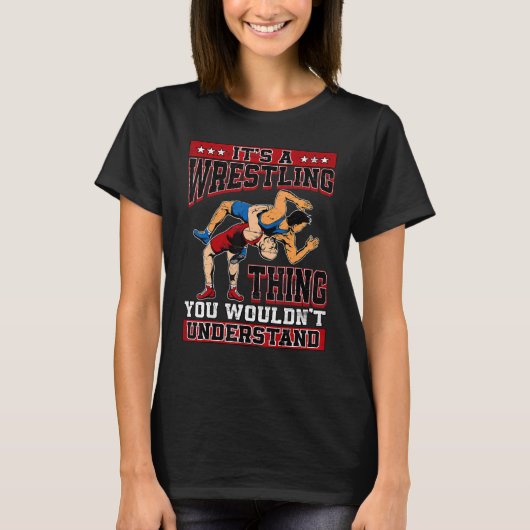 T-shirt Wrestler Wrestler Pro Wrestler Idea Boys Mens (Devant)