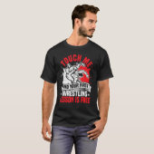 T-shirt Wrestling Funny First Lesson in Wrestling (Devant entier)