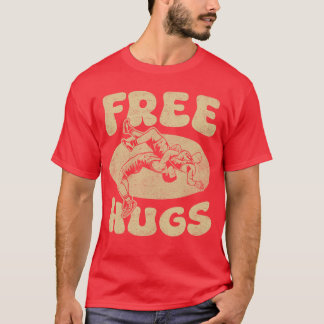 T-shirt Wrestling Funny Free Hugs Wrestling Wrestler Wrest