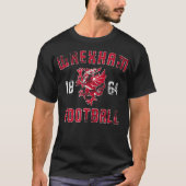 T-shirt Wrexham Wales Rampant Welsh Dragon déprimé (Devant)