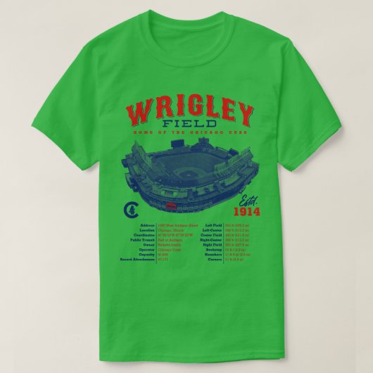 T-shirt Wrigley Field (Design devant)