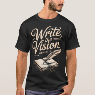 T-shirt Write Vision Religious Verse Bible