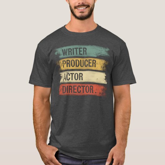 T-shirt Writer Producer Actor Director Filmmaker Moviehe r (Devant)