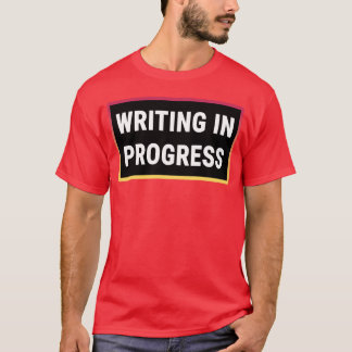 T-shirt Writing in Progress girl girl