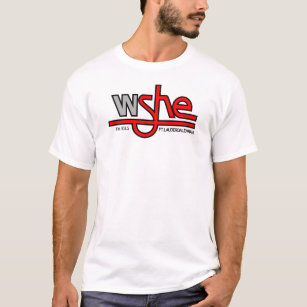 T-shirt WSHE 103.5 FM STYLE VINTAGE Couleurs claires 