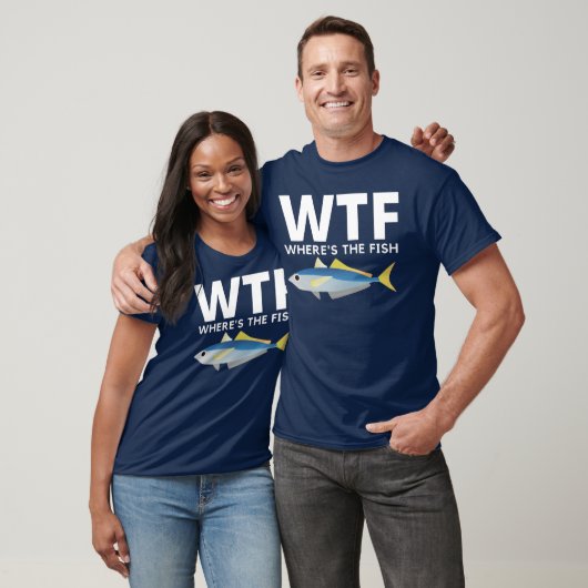 T-shirt WTF - Funny Where's The Fish (Unisexe)