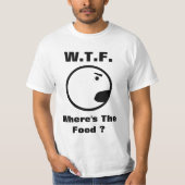 T-shirt WTF où est la nourriture (Devant)