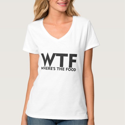 T-shirt WTF où est la nourriture (Devant)