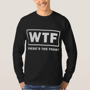T-shirt WTF Où est La Nourriture Drôle Thanksgiving Turqui