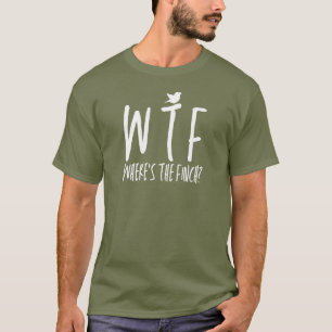 T-shirt WTF Où est le Nerd d'oiseau de retraite Finch