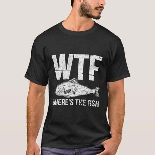 T-shirt Wtf Où Est Le Poisson (Devant)