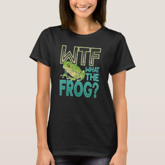 T-shirt WTF What The Frog Amphibian 1