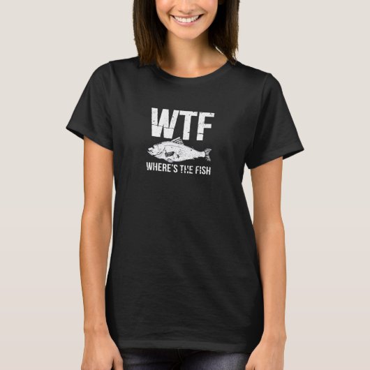 T-shirt Wtf Wheres Le Poisson (Devant)