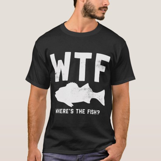 T-shirt WTF Where's The Fish (Devant)