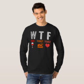 T-shirt WTF Wine Turkey Family   Thanksgiving (Devant entier)