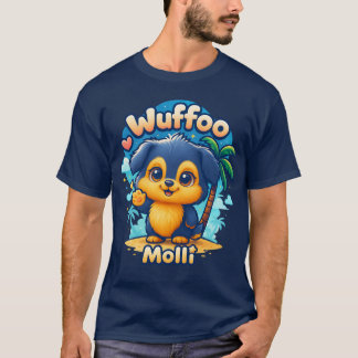 T-shirt Wuffoo Molli Cute Kawaii Puppy Tropical Island tee