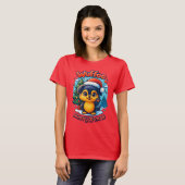 T-shirt Wuffoo Molli Merry X-mas Kawaii 3D Holiday (Devant entier)