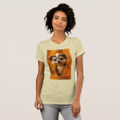 T-shirt Wuffoo Surffie Cute Kawaii Puppy Amber tee (Devant entier)