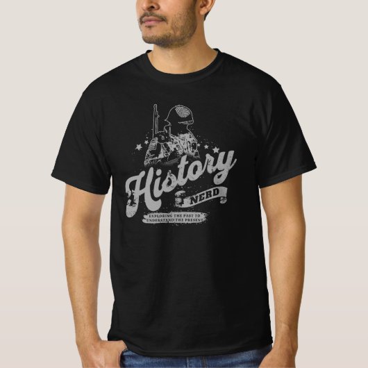T-shirt WW2 History Nerd (Devant)