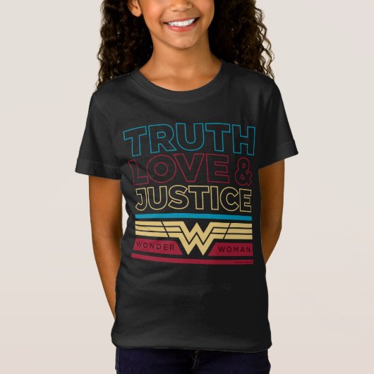 T-Shirt WW84 | Vérité Amour & Justice Motif (Devant)