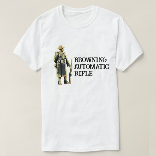 T-shirt WWI Doughboy BAR rifle (Design devant)