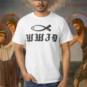 T-shirt WWJD   Que ferait Jésus ? Inspiré par la gentilles