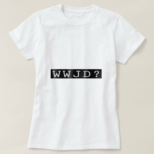 T-shirt WWJD Que ferait Jésus rétro chrétien (Design devant)