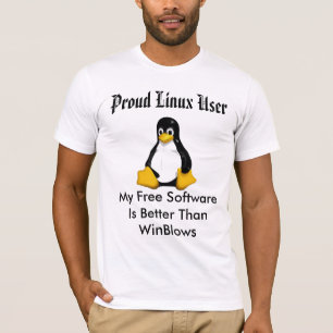 T-shirt www.alinuxworld.com utilisateur linux fier..