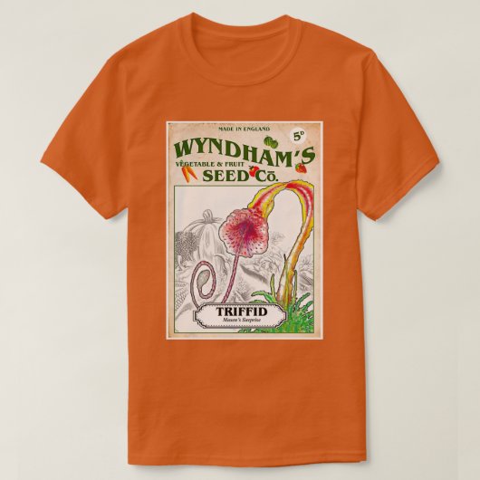 T-shirt Wyndhams Triffid Seeds Inspired by The Day of the  (Design devant)