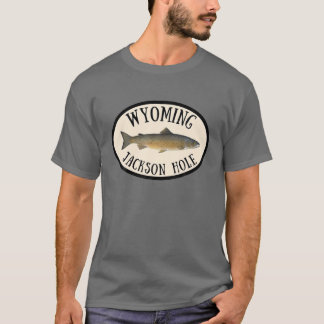 T-shirt Wyoming Jackson Hole Trout Fly Fishing Nature Outl