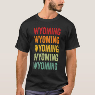 T-shirt Wyoming Rainbow État Wyoming