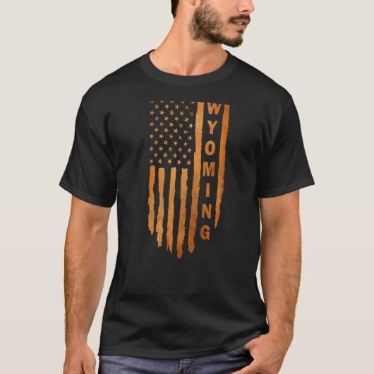 T-shirt Wyoming Rustic Right To Bear Arms Deuxième Amendem (Devant)