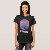 T-shirt Wyoming State USA Randonnée Voyage Souvenir (Devant entier)